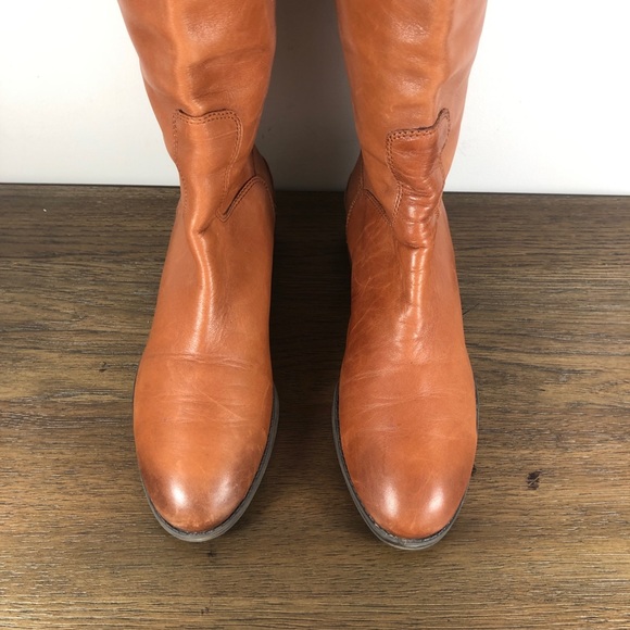 Sam Edelman Tan Leather Knee-High Boots - Picture 3 of 12